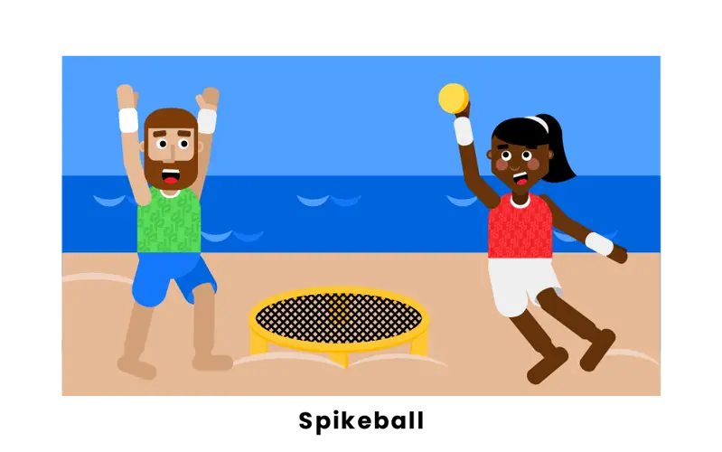 Playing Spikeball On The Beach Is A Fun Activity To Do Under The Sun.